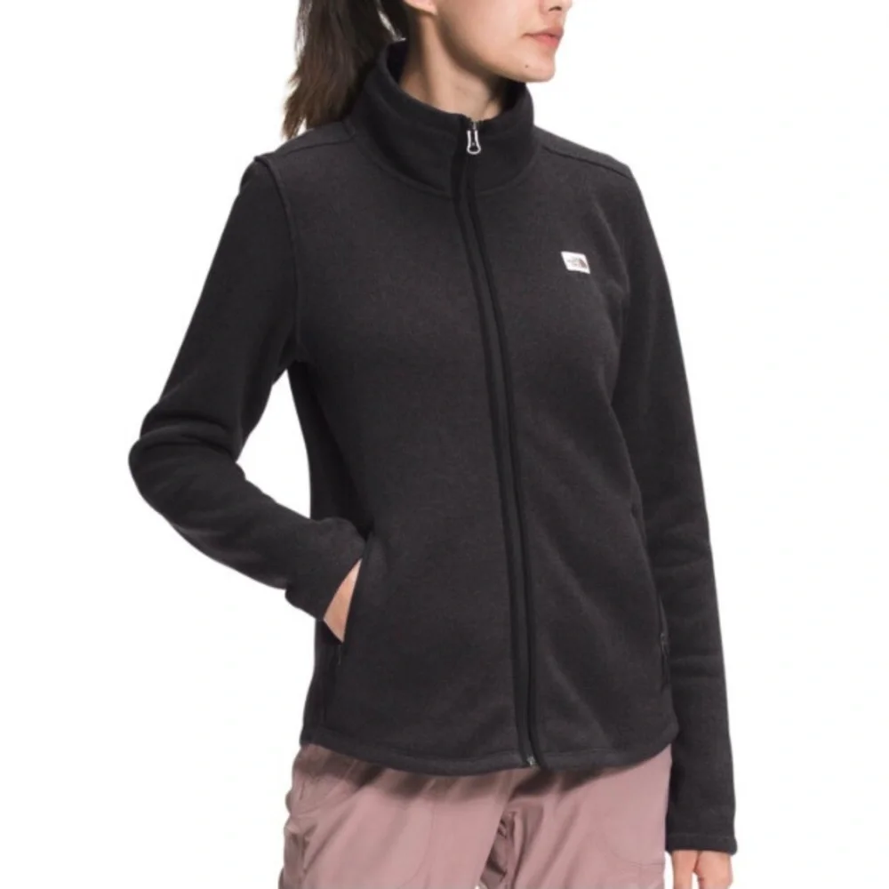 The North Face Size XL Black Heather Crescent Full Zip Jacket - Picture 1 of 12